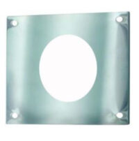 plaque de propreté inox pré-percée serrure