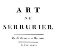 Art du serrurier (Duhamel et Monceau)