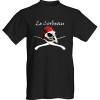 Tee-shirt noir homme corbeau picks