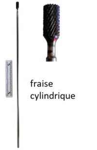 Fraise extra longue pour coffre