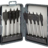 Coffret de 9 mèches plates (à bois)