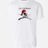 Tee-shirt blanc homme corbeau picks