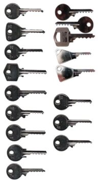 Lot de 17 Bumpkeys sur clés plates