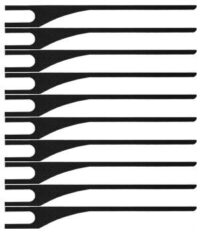 Lot de 10 lames droites pour pickgun