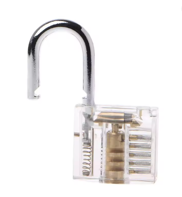 petit cadenas transparent